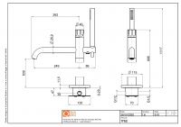 Смеситель для ванны напольный Quadro design Modo 17 62/1 с душем схема 5 Смеситель для ванны напольный Quadro design Modo 17 62/1 с душем схема 5