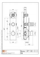 Термостатический смеситель Quadro design Modo 17 88 на два отверстия схема 2 Термостатический смеситель Quadro design Modo 17 88 на два отверстия схема 2