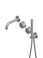 Смеситель для ванны и душа Quadro design Modo 17 69 настенный схема 1