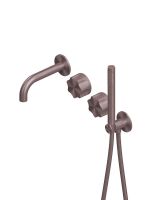 Смеситель для ванны и душа Quadro design Modo 17 69 настенный схема 3