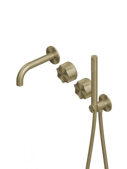 Смеситель для ванны и душа Quadro design Modo 17 69 настенный схема 4