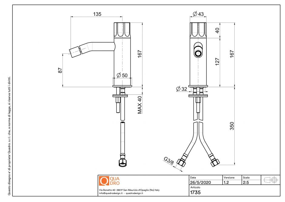 Смеситель для раковины Quadro design Modo 17 35 ФОТО
