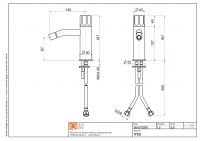 Смеситель для раковины Quadro design Modo 17 35 схема 2