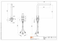 Смеситель для раковины Quadro design Modo 17 08 встраиваемый высокий схема 2