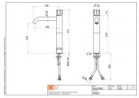 Смеситель для раковины Quadro design Modo 17 02T высокий изогнутый излив схема 5 Смеситель для раковины Quadro design Modo 17 02T высокий изогнутый излив схема 5
