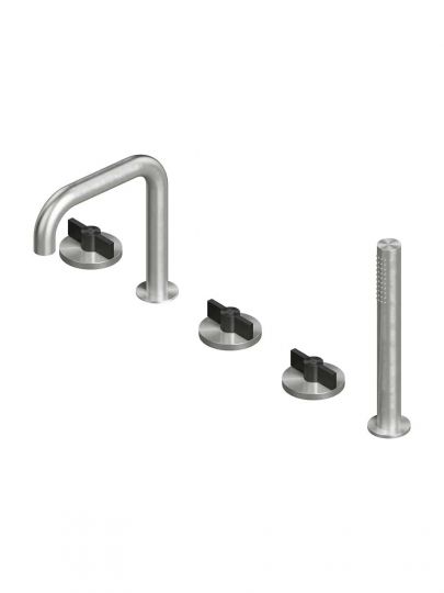 Смеситель на борт ванны Quadro design Valvola01 19 98 с изливом схема 2