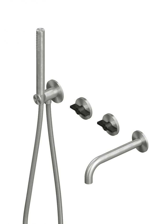 Смеситель для ванны и душа Quadro design Valvola01 19 69 настенный ФОТО