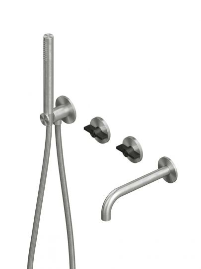 Смеситель для ванны и душа Quadro design Valvola01 19 69 настенный схема 3