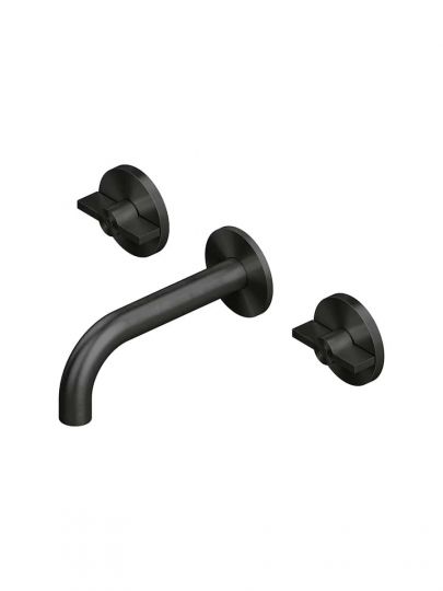 Смеситель для раковины Quadro design Valvola01 19 10V на 3 отверстия настенный схема 4