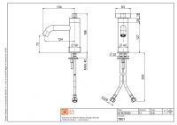 Смеситель для раковины Quadro design Valvola01 19 01 схема 5 Смеситель для раковины Quadro design Valvola01 19 01 схема 5