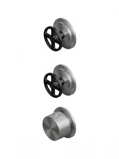 Термостатический смеситель Quadro design Valvola02 20 49.0.00 два запорных крана схема 4