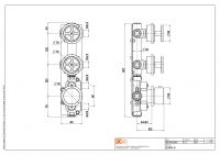 Термостатический смеситель Quadro design Valvola02 20 49.0.00 два запорных крана схема 5