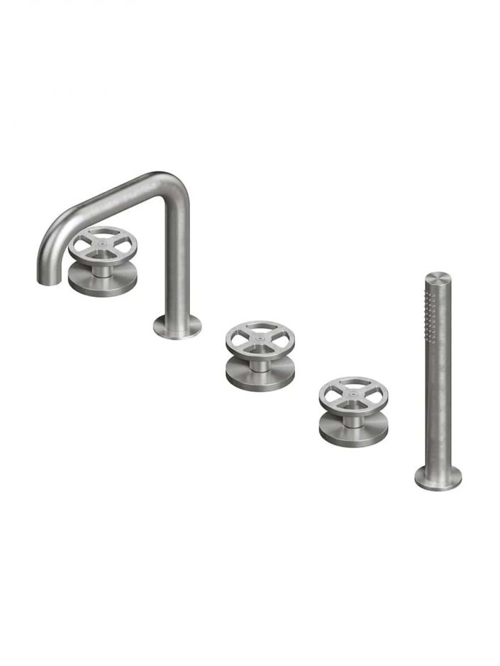 Изображение Смеситель на борт ванны Quadro design Valvola02 20 98 с изливом