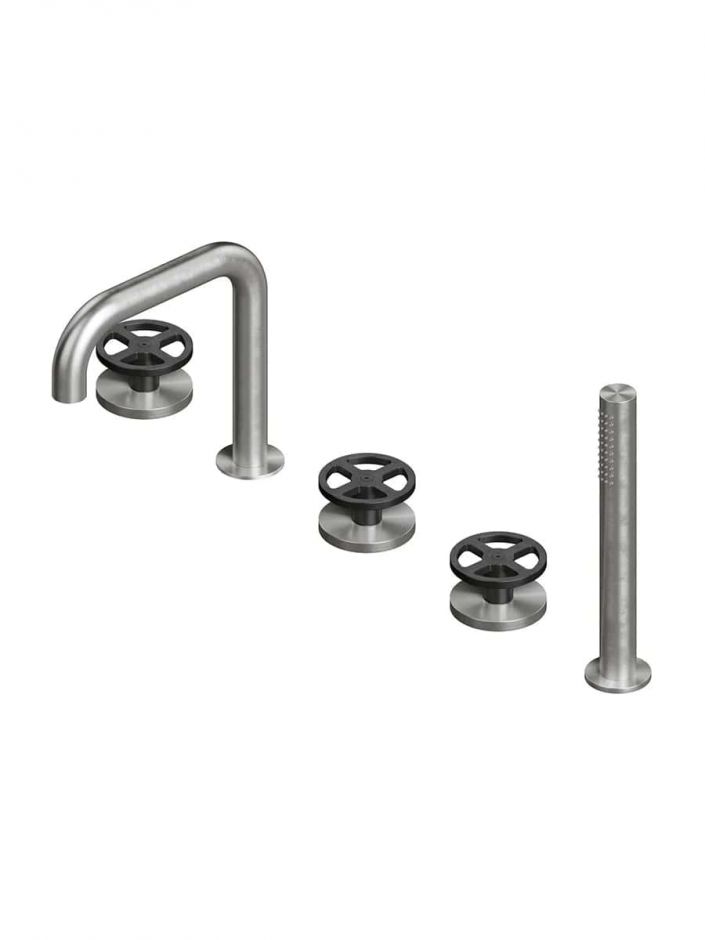 Смеситель на борт ванны Quadro design Valvola02 20 98 с изливом ФОТО