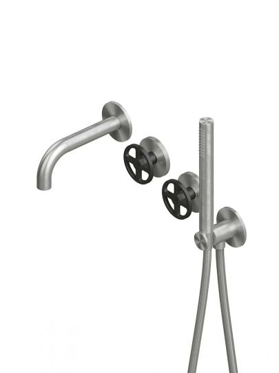 Смеситель для ванны и душа Quadro design Valvola02 20 69 настенный схема 2