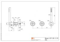 Смеситель для душа Quadro design Valvola02 20 68 настенный схема 7