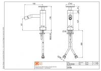 Смеситель для биде Quadro design Valvola02 20 35 схема 5