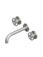 Смеситель для раковины Quadro design Valvola02 20 11V монтаж в стену схема 1