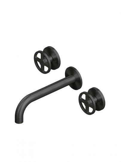 Смеситель для раковины Quadro design Valvola02 20 11V монтаж в стену схема 2