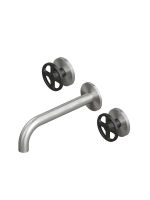 Смеситель для раковины Quadro design Valvola02 20 11V монтаж в стену схема 3