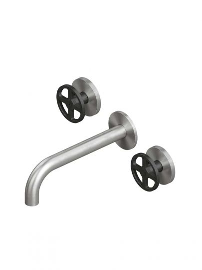 Смеситель для раковины Quadro design Valvola02 20 11V монтаж в стену схема 3