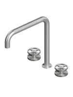 Смеситель для раковины Quadro design Valvola02 20 31V повортный высокий излив схема 1