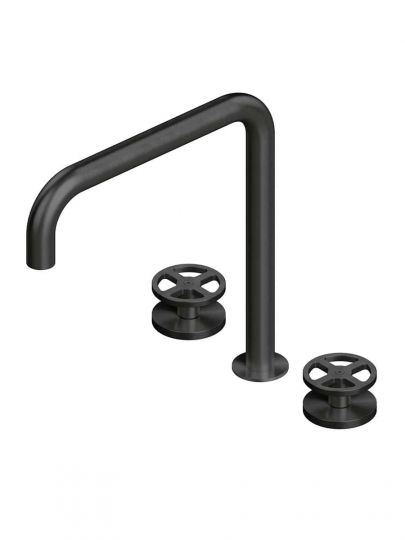 Смеситель для раковины Quadro design Valvola02 20 31V повортный высокий излив схема 3