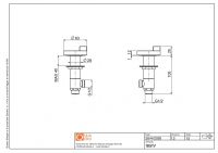 Вентили встраиваемого настольного смесителя Quadro design Q 18 51V схема 4