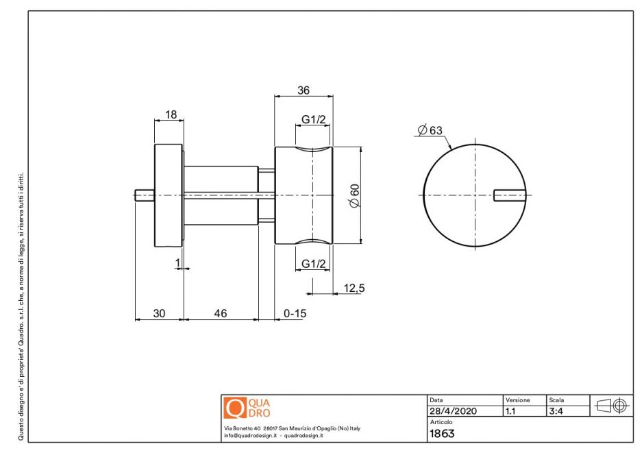 Рычаг гидропрогрессивного смесителя Quadro design Q 18 63 ФОТО