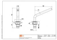 Излив Quadro design Q BC801 для смесителя схема 2 Излив Quadro design Q BC801 для смесителя схема 2