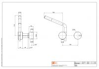 Смеситель для душа Quadro design Q 18 58 встраиваемый схема 6