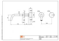 Смеситель для раковины Quadro design Q 18 10 встраиваемый схема 7 Смеситель для раковины Quadro design Q 18 10 встраиваемый схема 7