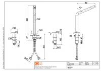 Смеситель для раковины Quadro design Q 18 32V настольный высокий схема 2 Смеситель для раковины Quadro design Q 18 32V настольный высокий схема 2