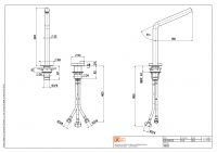 Смеситель для раковины Quadro design Q 18 32 высокий схема 3