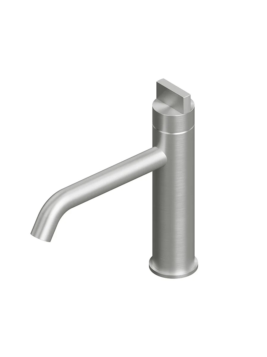 Смеситель для раковины Quadro design Q 18 03 сталь брашированная цена от 99 100 ₽ Фото Смеситель для раковины Quadro design Q 18 03 сталь брашированная