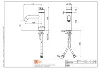 Смеситель для раковины Quadro design Q 18 01 схема 5