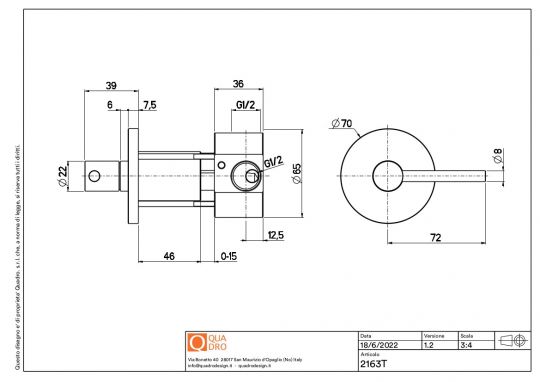 Рычаг смесителя Quadro design FFQT 21 63T на 1 потребителя схема 4