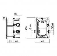 Электронный блок Quadro design Sense IN1001P регулировки температуры воды схема 2