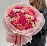 Акция! Букет из кустовых роз (от 11 шт.)