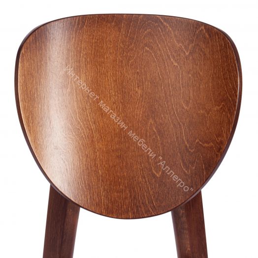 Стул DIAMANTE жесткое сидение бук, 42 х 42 х 85 см, коричневый / белый