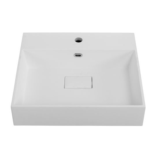 Раковина мебельная из искусственного мрамора Cezares 51х45х11,5 схема 3