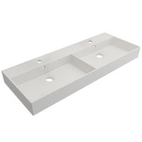 Керамическая раковина с двумя чашами Cezares CZR-MIL 120х46,5 схема 1