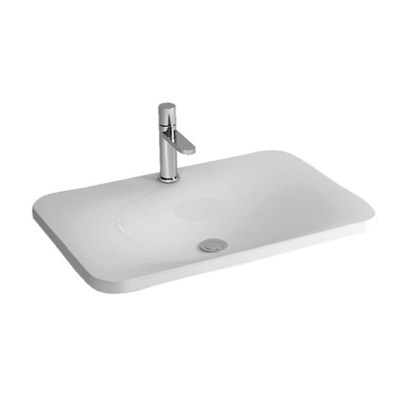 Керамическая раковина полувстраиваемая Cezares 60х45