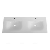 Керамическая раковина с двумя чашами Cezares 121х46х15 схема 3