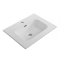 Керамическая раковина мебельная Cezares с чашей в центре, глубина 46см CZR-8095 схема 1 Керамическая раковина мебельная Cezares с чашей в центре, глубина 46см CZR-8095 схема 1