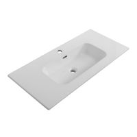 Керамическая раковина мебельная Cezares с чашей в центре, глубина 46см CZR-8095 схема 9 Керамическая раковина мебельная Cezares с чашей в центре, глубина 46см CZR-8095 схема 9