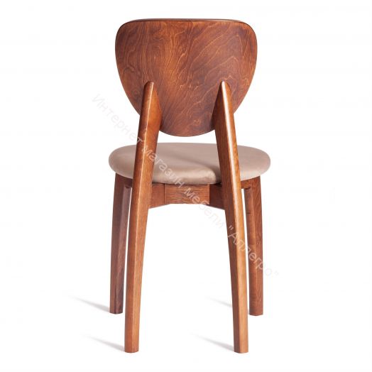 Стул DIAMANTE мягкое сидение бук, 42x42x85см, коричневый, ткань Tenerife Mocco