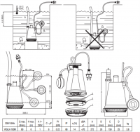 Дренажный насос  ESPA Vigila 200 M A схема 2
