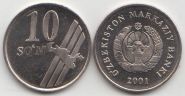 Узбекистан 10 сумов 2001 год UNC