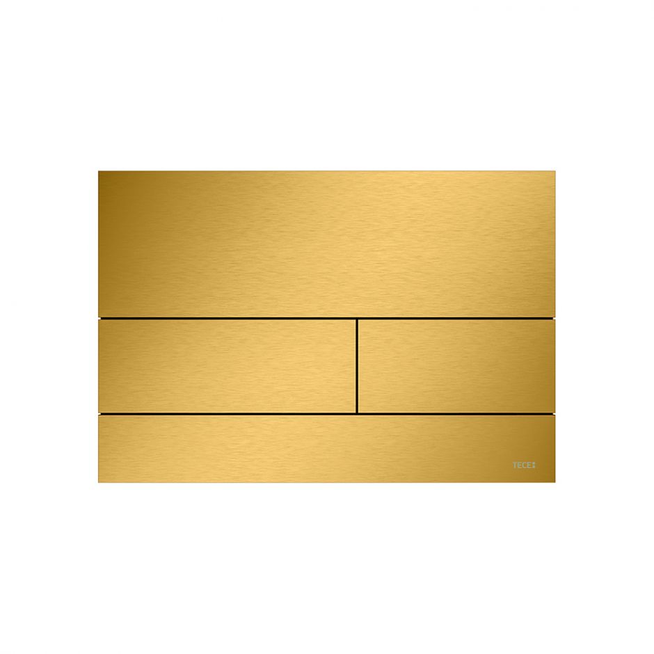 Изображение РАСПРОДАЖА Золотая металлическая клавиша смыва TECE TECEsquare II кнопка слива для инсталляции 924083